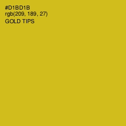 #D1BD1B - Gold Tips Color Image