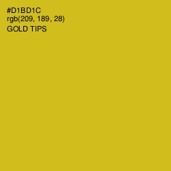#D1BD1C - Gold Tips Color Image