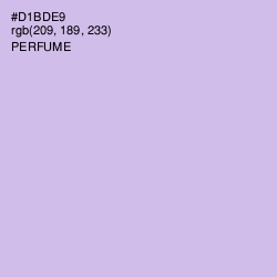 #D1BDE9 - Perfume Color Image