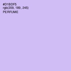 #D1BDF5 - Perfume Color Image