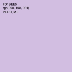 #D1BEE0 - Perfume Color Image