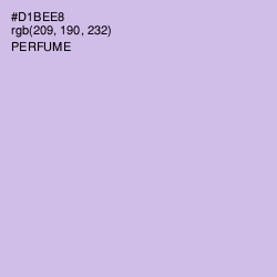 #D1BEE8 - Perfume Color Image