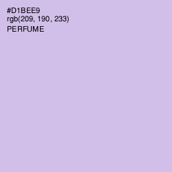 #D1BEE9 - Perfume Color Image