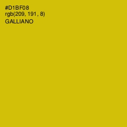 #D1BF08 - Galliano Color Image