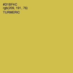 #D1BF4C - Turmeric Color Image