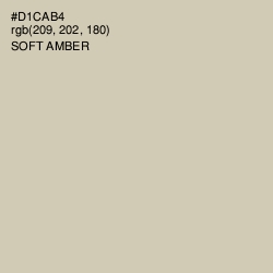#D1CAB4 - Soft Amber Color Image