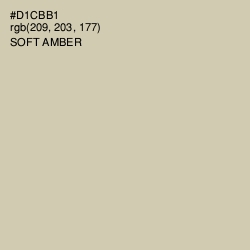 #D1CBB1 - Soft Amber Color Image