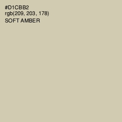 #D1CBB2 - Soft Amber Color Image