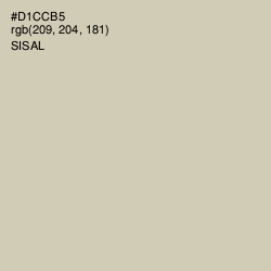 #D1CCB5 - Sisal Color Image