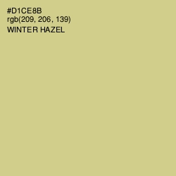 #D1CE8B - Winter Hazel Color Image