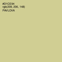 #D1CE94 - Pavlova Color Image
