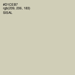 #D1CEB7 - Sisal Color Image