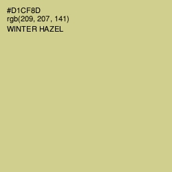 #D1CF8D - Winter Hazel Color Image