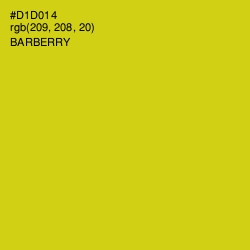 #D1D014 - Barberry Color Image