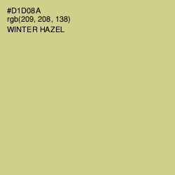 #D1D08A - Winter Hazel Color Image