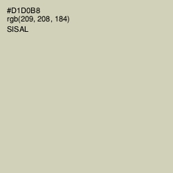 #D1D0B8 - Sisal Color Image