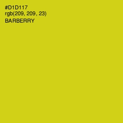 #D1D117 - Barberry Color Image