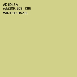 #D1D18A - Winter Hazel Color Image