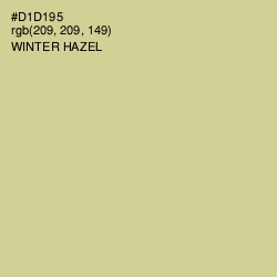 #D1D195 - Winter Hazel Color Image