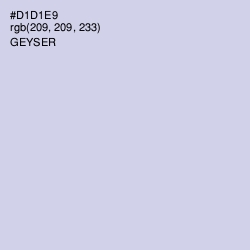 #D1D1E9 - Geyser Color Image