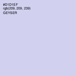 #D1D1EF - Geyser Color Image