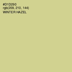 #D1D290 - Winter Hazel Color Image