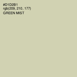 #D1D2B1 - Green Mist Color Image