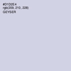 #D1D2E4 - Geyser Color Image