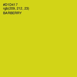 #D1D417 - Barberry Color Image