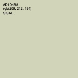 #D1D4B8 - Sisal Color Image