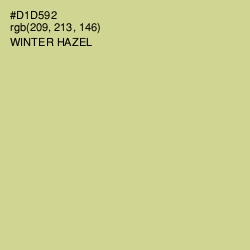 #D1D592 - Winter Hazel Color Image