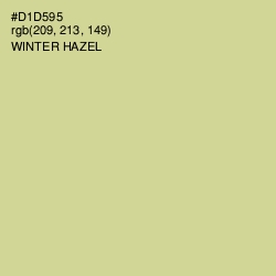 #D1D595 - Winter Hazel Color Image