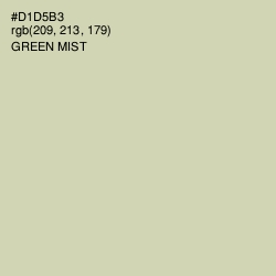 #D1D5B3 - Green Mist Color Image