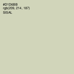 #D1D6BB - Sisal Color Image