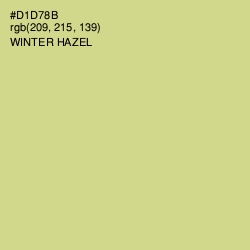 #D1D78B - Winter Hazel Color Image