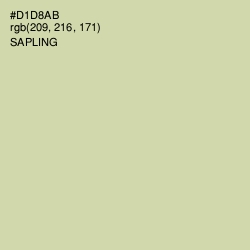 #D1D8AB - Sapling Color Image