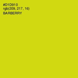 #D1D910 - Barberry Color Image