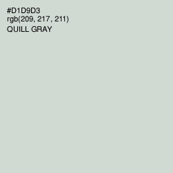 #D1D9D3 - Quill Gray Color Image