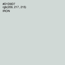 #D1D9D7 - Iron Color Image