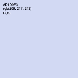 #D1D9F3 - Fog Color Image