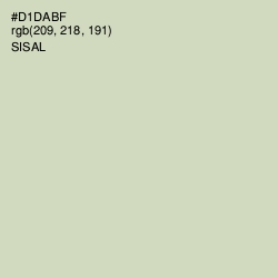 #D1DABF - Sisal Color Image