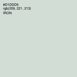 #D1DDD5 - Iron Color Image