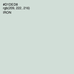 #D1DED8 - Iron Color Image