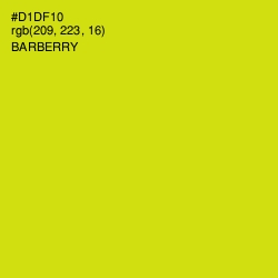 #D1DF10 - Barberry Color Image