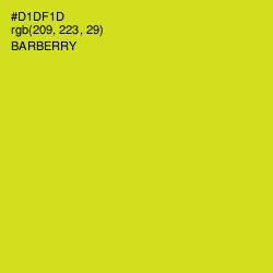 #D1DF1D - Barberry Color Image