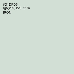 #D1DFD5 - Iron Color Image