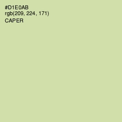 #D1E0AB - Caper Color Image