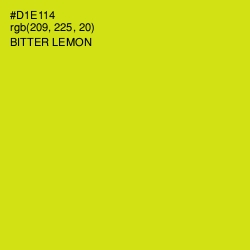 #D1E114 - Bitter Lemon Color Image