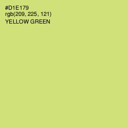 #D1E179 - Yellow Green Color Image