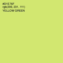 #D1E76F - Yellow Green Color Image